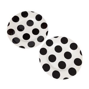Royal Stafford England Monochrome Polka Dots 8.5in Salad Plates 2pc Replacements